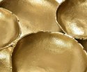 Dekoracja ścienna liście metalowa złota Gold line