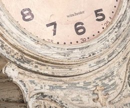 Zegar stojący z drewna jodłowego różowy Luna