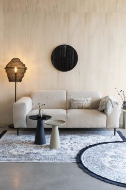Sofa tapicerowana 2,5-osobowa biała SOFIA