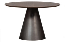 Stół z metalu i drewna stożek czarny MAGGIE