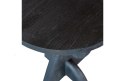 Stolik boczny drewniany okręgi czarny PETE
