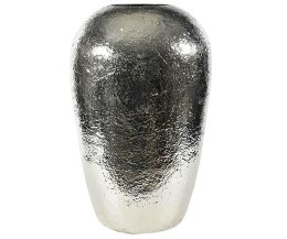 Wazon baniasty aluminiowy fakturowany srebrny Deluxe 3A L