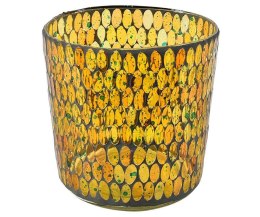 Lampion z żółtego szkła witraż nakrapiany Spring 11A L