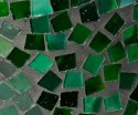 Lampion szklany mozaika zielony Spring 6A L