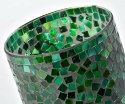 Lampion szklany mozaika zielony Spring 6C M