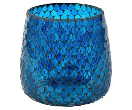 Lampion szklany łuska witraż błękitny Spring 8A L