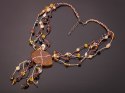 Naszyjnik sznurkowy KAMIEŃ Biżuteria indyjska