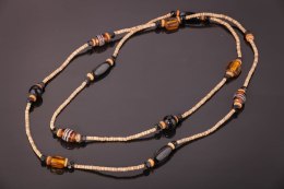 Naszyjnik długi KORALE CIEMNE Biżuteria indyjska