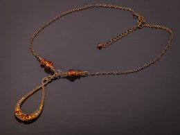 Naszyjnik łańcuszek PĘTELKA Biżuteria indyjska