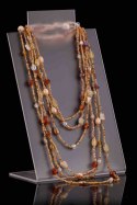 Naszyjnik sznurkowy korale KOLORY ZIEMII Biżuteria indyjska