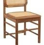 Krzesło z drewna Tekowego z siedziskiem z trzciny Bari 2
