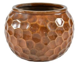 Osłonka ceramiczna okrągła plaster miodu brąz Etno B