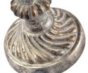 Świecznik ze spiralnymi żłobieniami złoty antic Barok old 2