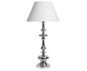 Lampa stołowa / podłogowa glamour srebrna Deluxe 6