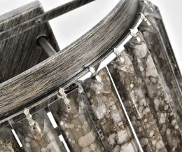 Kinkiet kaskadowy postarzane srebro vintage Glamour 4