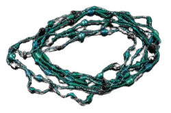 Naszyjnik sznurkowy korale TURKUS Biżuteria indyjska