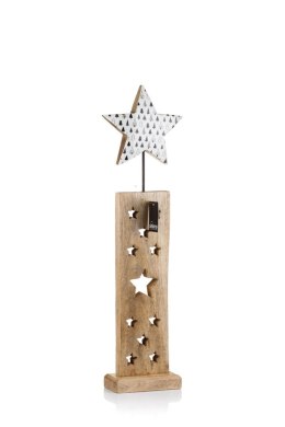 Dekoracja świąteczna drewnian gwiazda ALERIO XL