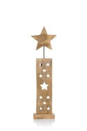 Dekoracja świąteczna drewnian gwiazda ALERIO XL