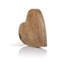 Dekoracja wisząca serce drewniane we wzory ALERIO
