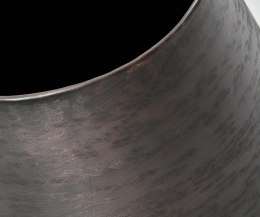 Wazon metalowy z okrągłym dnem czarny Nero