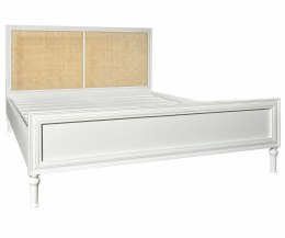 Łóżko drewniane z plecionka wiedeńską Bristol White 200x160