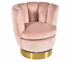 Fotel muszla różowy Glamour 4