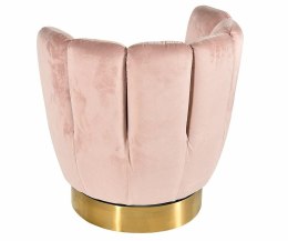 Fotel muszla różowy Glamour 4