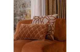 Poduszka dekoracyjna we wzory beżowa Erian Velvet