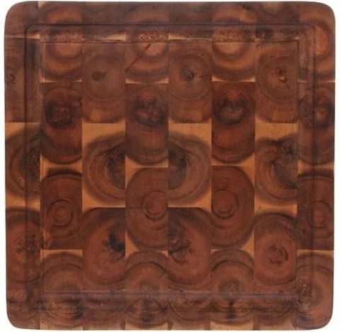 Kwadratowa deska z drewna akacjowego