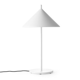Lampa stołowa metalowa biała Triangle