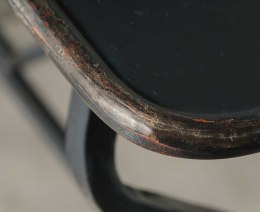 Loft stolik metalowy czarny wąski