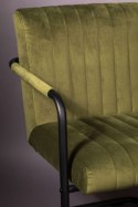 Fotel STITCHED velvet oliwkowy