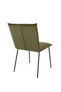 Krzesło tapicerowane velvet FILLIPA oliwkowy