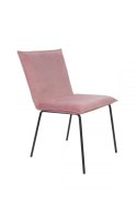 Krzesło tapicerowane velvet FILLIPA różowe