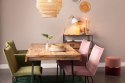 Krzesło tapicerowane velvet FILLIPA różowe