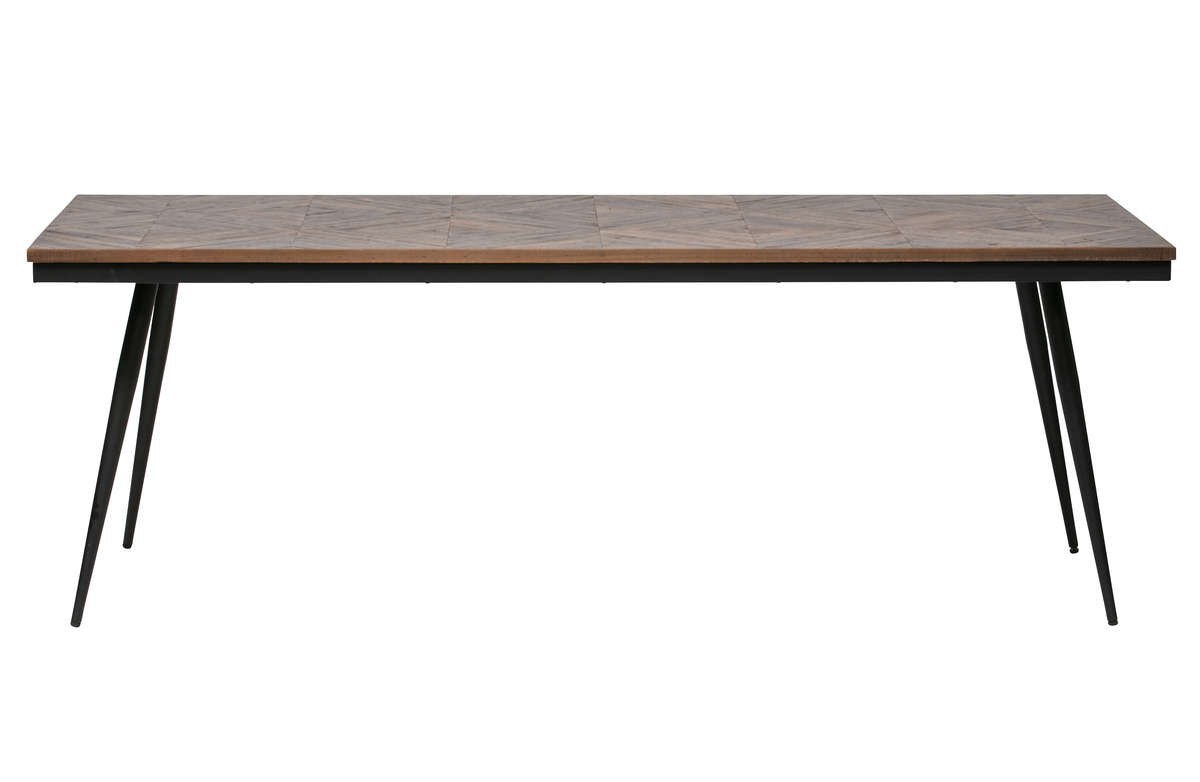 Stół Rhombic drewno/metal 220x90cm