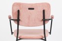 Krzesło metalowe BENSON różowe