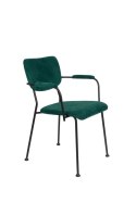Krzesło z podłokietnikami BENSON zielone