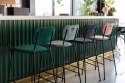 Hoker/ stołek barowy BENSON zielony