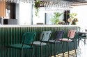 Hoker/ stołek barowy BENSON zielony