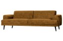 Sofa Brush 3-osobowa 234 cm velvet musztardowa