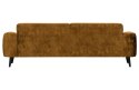 Sofa Brush 3-osobowa 234 cm velvet musztardowa