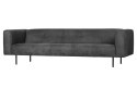 Sofa Skin 4-osobowa 250 cm ciemnoszara