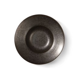 Kolekcja Kyoto: rustykalny talerz do pasty / misa czarna