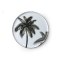 Porcelanowy talerzyk w palmy z serii "Dżungla"