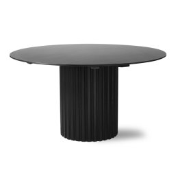 Stół okrągły jadalniany Pillar czarny 140 cm