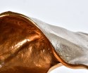 Dekoracja srebrno-złota liść Etno