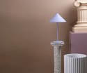 Lampa stołowa Triangle metalowa liliowy mat, rozm M