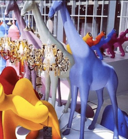 Lampa stołowa żyrafa Giraffe In Love XS niebieski