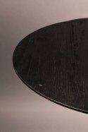 Stolik barowy okrągły na jednej nodze BRAZA czarny